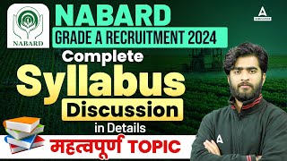 NABARD Grade A Syllabus 2024  Complete Detailed Syllabus for NABARD Grade A 2024  By Krashna Sir [upl. by Viquelia]