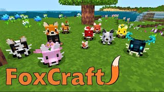 FoxCraft 01 How to Tame Cute FOXES in Minecraft [upl. by Enovaj278]