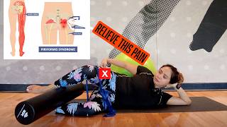 Painfree Pelvic Stability Foam Roller Ball And Elastic Band Therapy For Piriformis Syndrome [upl. by Nairad]