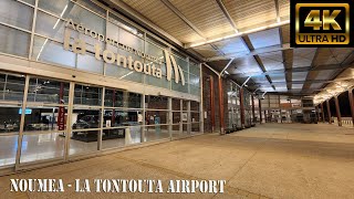 A walking tour of Noumea La Tontouta Airport 4k [upl. by Nyvlem]