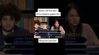 Kim Milyoner Olmak İsterde Beyin Yakan Soru🤯😅😅matematik kimmilyonerolmakister [upl. by Anilam]