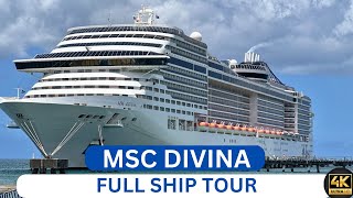 MSC Divina FULL SHIP TOUR A complete walkthrough in 4k [upl. by Aiouqes]