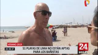 Sepa cuáles son las 51 playas no aptas para bañistas en Lima [upl. by Lona56]