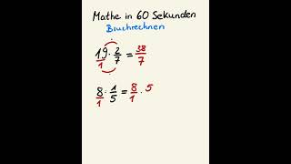 Bruchrechnen leicht gemacht Bruch multiplizieren amp dividieren mathe mathetipps [upl. by Vikki]