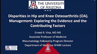 Disparities in Hip and Knee OA management Exploring the Evidence [upl. by Ramej]