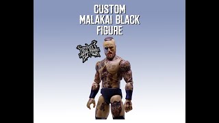 MALAKAI BLACK  CUSTOM AEW JAZWARES WRESTLING FIGURE SHORTS [upl. by Sairu37]