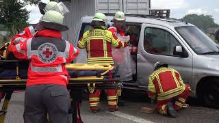 SchauÜbung Feuerwehr Filderstadt Harthausen  DRK OV [upl. by Varin]