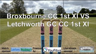 Broxbourne CC 1st XI VS Letchworth Garden City CC 1st XI [upl. by Dranek]