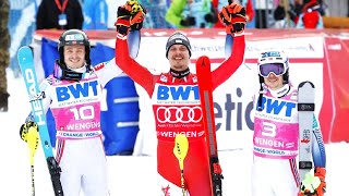 FIS Alpine Ski World Cup  Mens Slalom Run 2  Wengen SUI  2024 [upl. by Ylekalb]