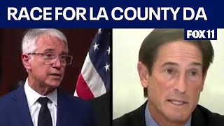 LA County DA race Nathan Hochman leads George Gascón in latest polls [upl. by Acirea]