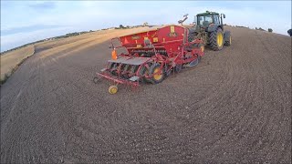 Bezorkowy siew rzepaku 2018 Zakładanie poletek doświadczalnychJohn Deere amp Vaderstad Kula [upl. by Akinot]