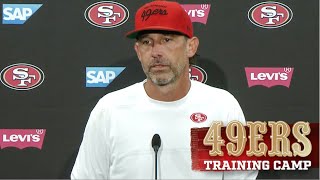 Kyle Shanahan Shares Injury Updates on McCaffrey Mitchell and Wishnowsky  49ers [upl. by Cruce]