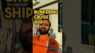 How Cruise Ships take Fuel  How much Fuel  BUNKERING ship shorts [upl. by Aleunam]