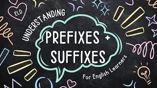 Lets Learn Prefixes and Suffixes  ESL CLASS FOR YOU [upl. by Aeli857]