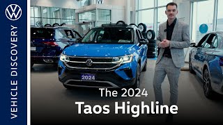 2024 Taos Highline Detailed Walkaround at St Catharines Volkswagen [upl. by Yenetruoc29]