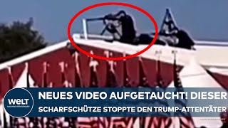 DONALD TRUMP Neues SniperVideo aufgetaucht Dieser Scharfschütze stoppte den Attentäter Crooks [upl. by Ertnod]