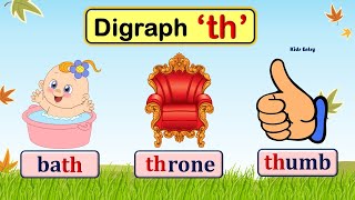 TH Digraph  TH Sound Words  th words  Phonic th  Read and Learn Digraph th  Kids Entry [upl. by Cleveland364]