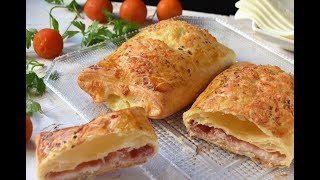 Napolitanas de jamón y queso caseras y fáciles [upl. by Yerg]