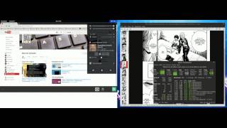 Showing off my Arch linux setup on my work laptop Dual Screen [upl. by Abramson733]