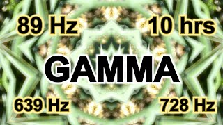 89 Hz GAMMA  10 hours for Boost mental agility amp Enhance cognitive processing LEFT ear 639 Hz [upl. by Weinshienk]