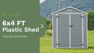 Patiowell 6x4 Plastic Storage Shed [upl. by Salakcin]