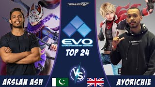 Arslan Ash Kuni VS Ayo Riche Leo  Top 24  EVO2023  tekken [upl. by Yahiya]