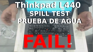 Lenovo Thinkpad  Spill Test  Prueba de Agua  Fail [upl. by Ahsets]