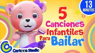 Canciones infantiles para bailar  Vídeos infantiles para niños  Música para niños [upl. by Hakilam]