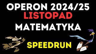 Matematyka OPERON 202425 SpeedRun Matura próbna część pierwsza [upl. by Seale727]