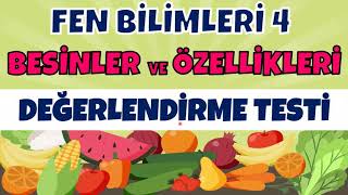 BESİNLER VE ÖZELLİKLERİ  4 SINIF FEN BİLİMLERİ [upl. by Mayeda]