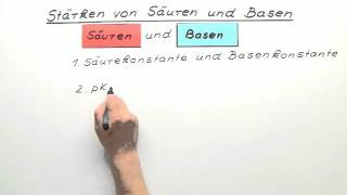 Stärken von Säuren und Basen  Chemie  Allgemeine und anorganische Chemie [upl. by Milurd]