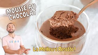 MOUSSE au CHOCOLAT  Recette Facile et Rapide [upl. by Kcinemod119]