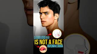 MEWING is Not a Face Exercises 😱 mewing jawline [upl. by Sanez]