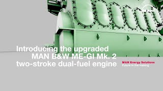 Introducing the upgraded MAN BampW MEGI Mk2 twostroke dualfuel engine [upl. by Fasta956]