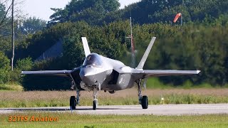 4K Morning action at Leeuwarden  6X F35A Takeoff [upl. by Beghtol]