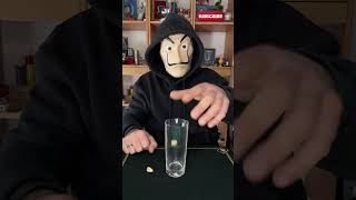 PISTACHIO THRU GLASS TRICK REVEALED 🎩🪄 magic tricks trending viral viralvideo trend [upl. by Noicnecsa]