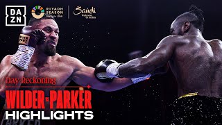 STUNNER  Deontay Wilder vs Joseph Parker Fight Highlights [upl. by Lyrradal773]