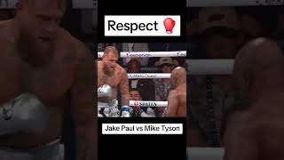 Respect Moments Paul Jake vs Mike Tyson boxing boxe boxer miketyson jakepaul shorts [upl. by Anerual]