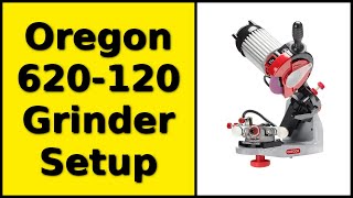 Oregon 620120 chain grinder setup  086 [upl. by Cleavland]