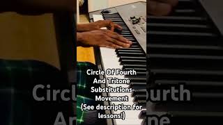 Circle Of Fourth And Tritone Substitutions tritone piano advancedchords [upl. by Rehteh]