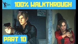 Resident Evil 2 100 Walkthrough Part 10 [upl. by Neille]