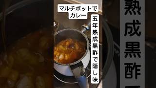 マルチポットでおひとり様分のカレーを作る。五年熟成黒酢入り。 [upl. by Trueman]