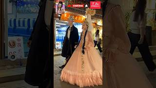 Traditional Fashion Meeting Kazakh Bride and Groom fashion streetfashion ootd [upl. by Lavelle814]