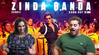 Jawan Zinda Banda Song Reaction  Shah Rukh Khan  Atlee Anirudh  Nayanthara  Vijay Sethupathi [upl. by Assena]