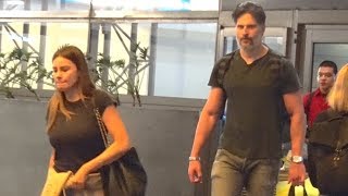 Joe Manganiello STARES DOWN Videographer For Filming Sofia Vergara At LAX [upl. by Ahtiek]