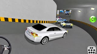 New Audi Car Stuck In Parking Station  3d Driving Class game play  Car Game gameplay cargame [upl. by Arykahs309]