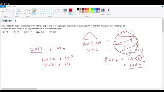 AMC 12A 2017 Problem 11 [upl. by Salba273]