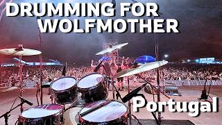 Vlog Drumming For Wolfmother  Portugal Moto Club Faro [upl. by Larrisa]