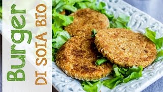 BURGER DI SOIA fatti in casa FACILI PROTEICI e LIGHT perfetti per la CENA  Vegan burger recipe [upl. by Ayekin457]