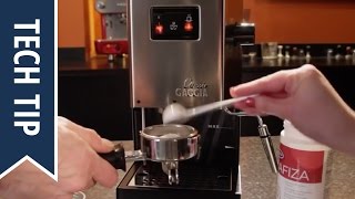 How To Backflush a Gaggia Classic [upl. by Aiykan]